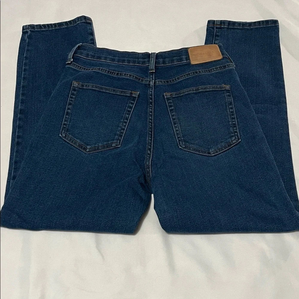Everlane High Rise Slim Straight Button Fly Cigarette Jeans